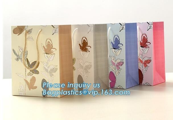 Portador al por menor del regalo del boutique que empaqueta el bolso de compras de papel de lujo del diseño negro de encargo con el portador Ca que hace compras de papel del logotipo