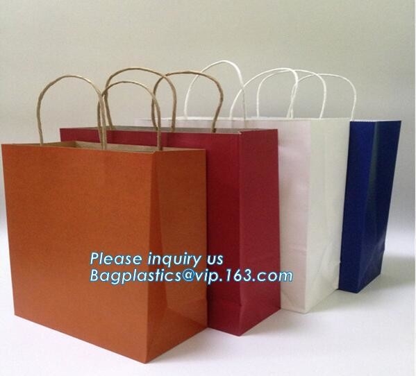 Bolsa de papel impresa de lujo para la bolsa de papel de empaquetado cosmética, que hace compras de la ropa del portador con Logo For Clothes, bagea