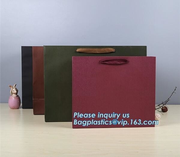 Bolsa de papel de encargo promocional del regalo de las compras del portador del regalo de Logo Printed Clothing Packaging Luxury, lujo de papel del Pag que hace compras