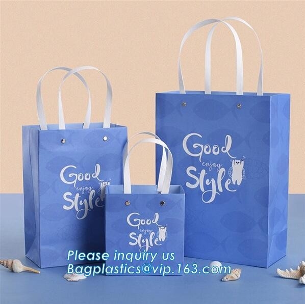 Bolsa de papel de lujo por encargo de Kraft en color/bolsa colorida del papel de las bolsas de papel de Kraft/packagi de papel reciclado coloreado
