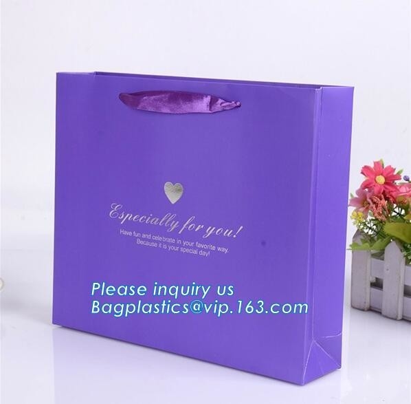 Bolso de compras de papel impreso verde modificado para requisitos particulares de Kraft con las manijas torcidas para la ropa, bolsas del papel de China con Twiste