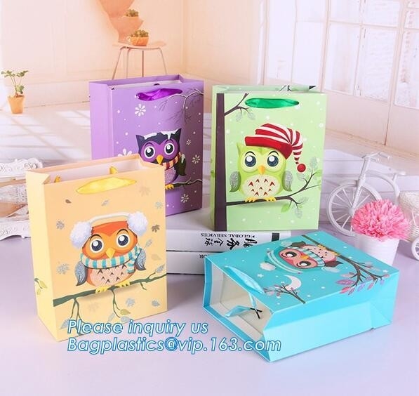 bolsas de papel con la impresión del logotipo, bolso de papel del regalo del nuevo del estilo de la moda portador popular de las compras, diseño con el logotipo del Ch