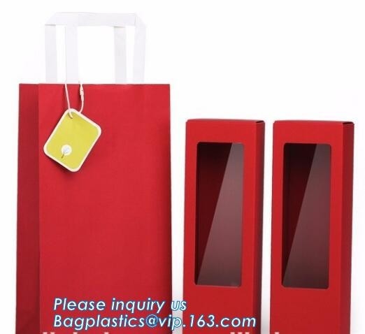 ¡bolsa de lujo del vino, bolsa de papel para el vino, bolso de papel del vino, diseño libre!! ¡Muestra libre!!! PA marrón barato de la bolsa de la flor