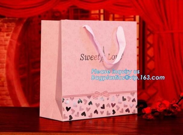 Bolsas de papel de calidad superior de Brown del regalo del botón de lujo del metal con la manija fuerte, l promocional adaptable respetuoso del medio ambiente reutilizable