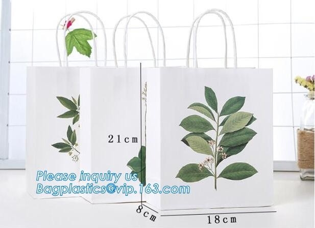 La cuerda respetuosa del medio ambiente de lujo de la moda de alta calidad de encargo barata al por mayor maneja las bolsas de papel de empaquetado de la vela de la boda con Lo