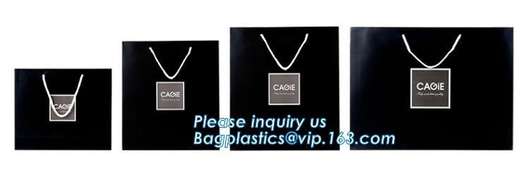 la Navidad elegante del aspecto imprimió el bolso de empaquetado de papel con el logotipo, joyería blanca que hacía compras de la joyería de lujo de la vela del arte