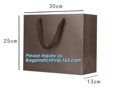 Las compras impresas de encargo reciclan el bolso del regalo del papel del vino de la Navidad de Carry Treat Paper Bags Packing en el bulto, bagplastics, bageas