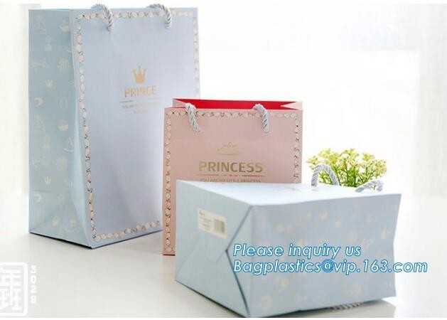 Bolsos de empaquetado al por mayor de encargo asequibles de la bolsa de papel de los precios baratos bajos, bolso de empaquetado del portador de papel con el PA del bagease de la manija
