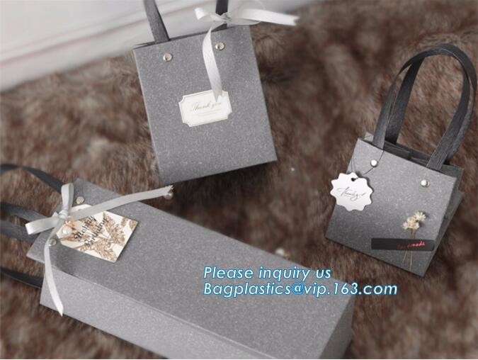 Bolso de compras de papel impreso blanco y colorido modificado para requisitos particulares de lujo con el logotipo, compras de papel avanzadas del portador material de la orden