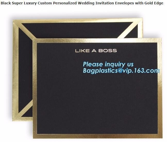Sobre de envío marrón del papel de Kraft del oro clásico de encargo al por mayor del estilo a3 a4 a7, sobre de encargo del papel de la suposición del logotipo para i
