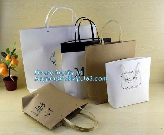 cinta de lujo de empaquetado modificada para requisitos particulares del plegamiento de los centros turísticos de la propiedad de las cajas de los Portador-bolsos, portador de lujo de la bolsa de papel del regalo del fondo