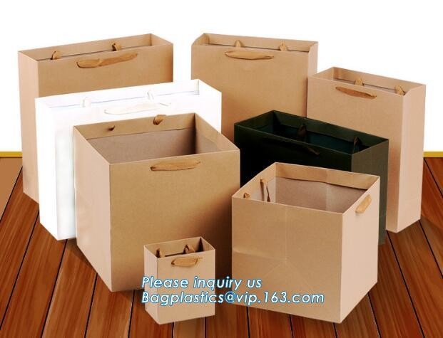 Bolso de empaquetado de papel especial de la ropa al por menor de lujo del material del alto grado, bolsas de papel de lujo laminadas con la manija plana de la cinta