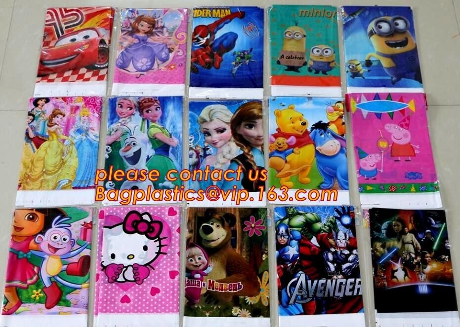 mantel del tablecover el 108*180cm/mapa plásticos disponibles para las fuentes de la decoración del partido del feliz cumpleaños de los niños, mickey de la historieta