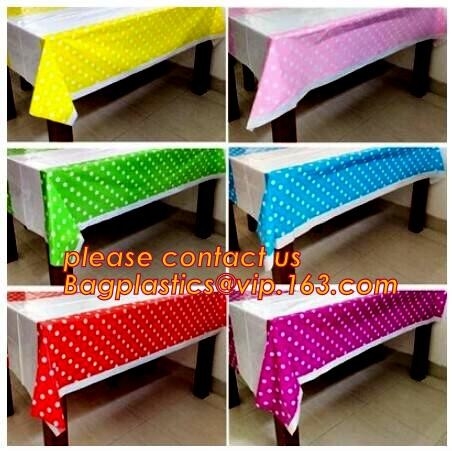 rectángulo de la prenda impermeable del paquete 10Pcs mantel Tablecover plástico de la cubierta de tabla del 137cm de los x 274cm para casarse a Patry Event Decorati