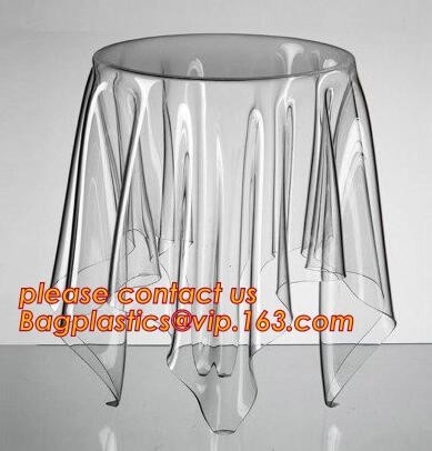 El arreglo para requisitos particulares multi de los tamaños de ECO 0.2TapeMm hizo la cubierta de tabla transparente de cristal suave de los manteles del PVC de Oilproof de la prenda impermeable TPU EVA