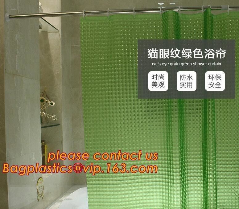 CORTINA de DUCHA del PUNTO de SIETE COLORES, flor hermosa de la moda que imprime la cortina de ducha retractable del cuarto de baño, fabricación de China