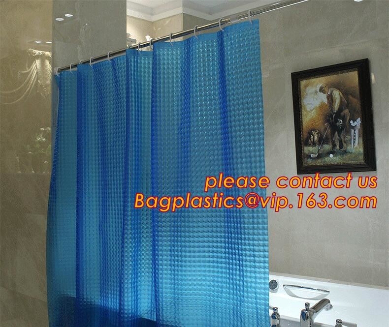Las cortinas de ducha impresas llenas respetuosas del medio ambiente del baño de PEVA, cortina de ducha de las mariposas PEVA, imprimieron los trazadores de líneas de la cortina de ducha, PEVA