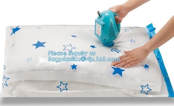Bolsos del ahorrador del espacio de la compresión, bolsos de nylon del almacenamiento del edredón del vacío, bolsos plegables respetuosos del medio ambiente del cubo, bolso del espacio del vacío con Han