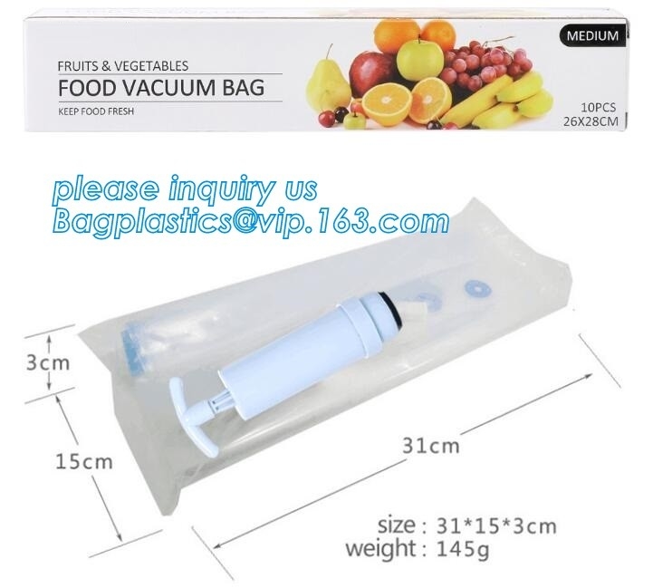 11" grande x 50' bolsos de rollo de almacenamiento del ahorrador de la comida del sellador del vacío de la calidad comercial, bocado de empaquetado del bolso de vacío/gra plástico de la comida
