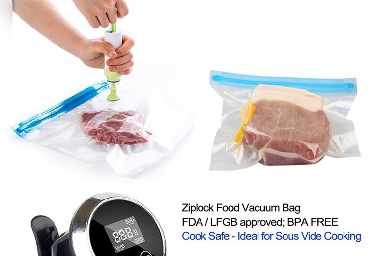 Bocado de empaquetado del bolso de vacío/bolso plástico del sello de vacío de la comida del envase de plástico del sellado caliente del almacenamiento de la categoría alimenticia de China de la categoría alimenticia