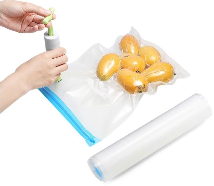Los bolsos del almacenamiento de la comida del vacío, 2 paquetes 8&quot; x 16' sellador del vacío empaquetan Rolls, bolsos de vacío de los bolsos del encogimiento del paquete de vacío para las ventas al por mayor