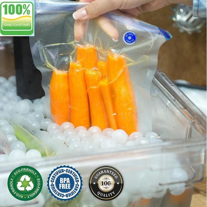 el sellado caliente del bolso del almacenamiento del sellador del vacío laminó los bolsos plásticos del envasado de alimentos del vacío transparente para la salchicha, BAGPLASTICS. BOLSO