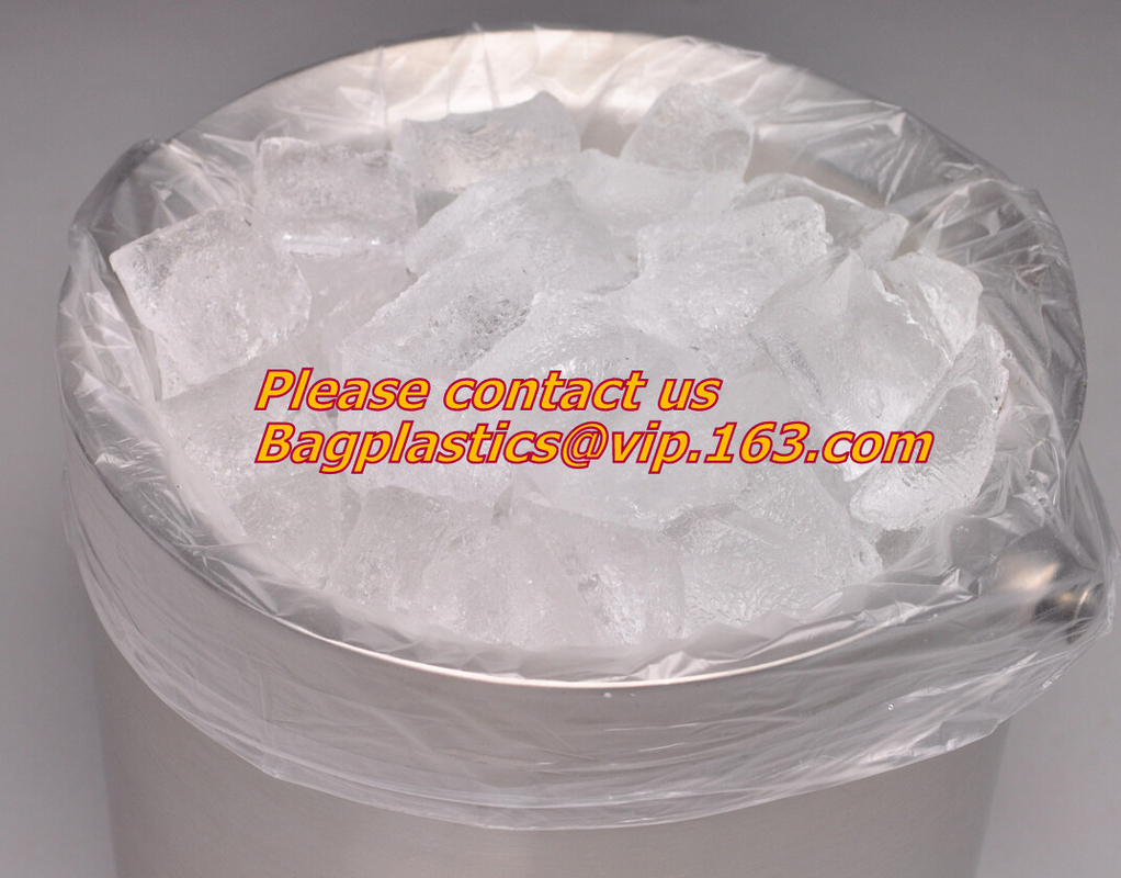 Bolsos de hielo, claro, lazo, impreso y lazos de torsión, bolsos en un rollo, bolso del ldpe, bolsos del HDPE