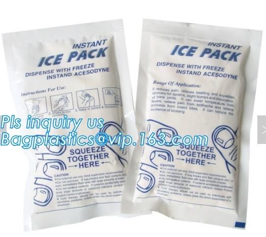 la bolsa de hielo reutilizable plástica del refrigerador del bolso del almuerzo de la leche materna, bolso de hielo de la inyección del agua de gel 250g para la comida fresca, agua del OEM inyecta