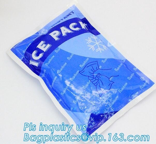 Bolso de hielo de la inyección del agua de la bolsa de hielo de la comida fresca, hielo seco, paquete de enfriamiento rectangular del gel de la forma del cuidado fresco de la comida, coolin del verano