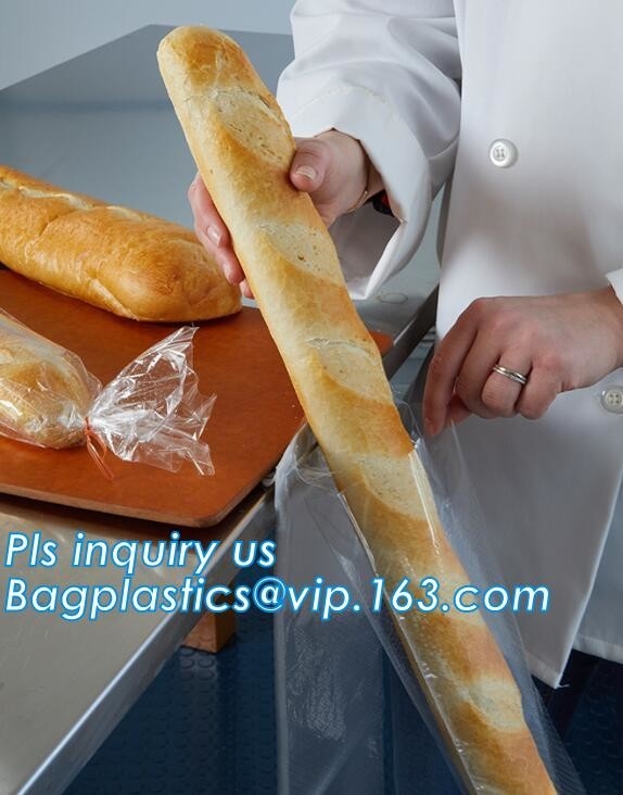 el bolso plástico biodegradable del wicket del pan de la comida, EMBALA, acepta el bolso plástico de encargo del pan del wicket del embalaje del pan de la orden CPP BOPP