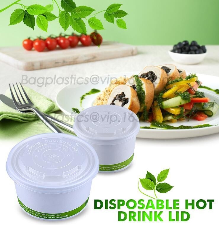 Las tapas abonablees del PLA, BPI certificaron la tapa abonable de la taza de café hecha en China, taza de café con la tapa de CPLA