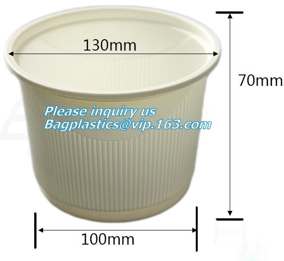 Taza biodegradable de papel de la taza del bagazo de la taza de la caña de azúcar del 100%, almidón de maíz disponible abonable de las tazas 8oz del bagazo de la caña de azúcar pac