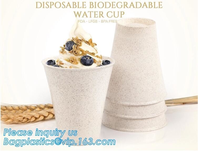 Taza de consumición plástica abonable biodegradable respetuosa del medio ambiente fría clara disponible de encargo del café del PLA de Juice Cup el 100% de la bebida