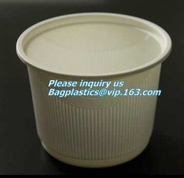 tapa completamente abonable cabida para la taza de café de papel, tapa amarilla abonable f de la categoría alimenticia de 8oz 10oz 12oz 16oz CPLA de la taza de 90m m CPLA
