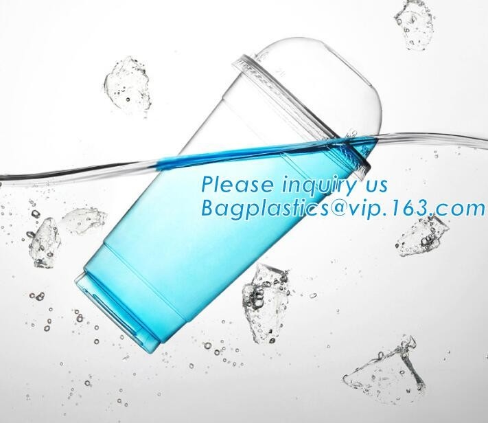 las tapas biodegradables y abonablees del 100% de CPLA de la taza, 6oz Eco reducen la tapa plástica de la taza a pulpa del yogur del café, th de empaquetado disponible de CPLA