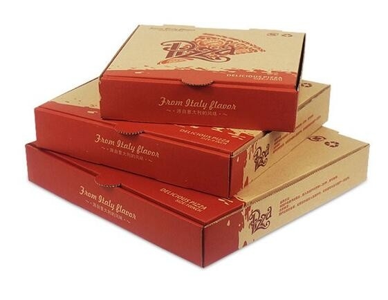 La caja de papel con la impresión del cliente, caja de la rebanada de la pizza, envase de la rebanada de la pizza de comida del triángulo, cartulina acanalada recicla la pizza