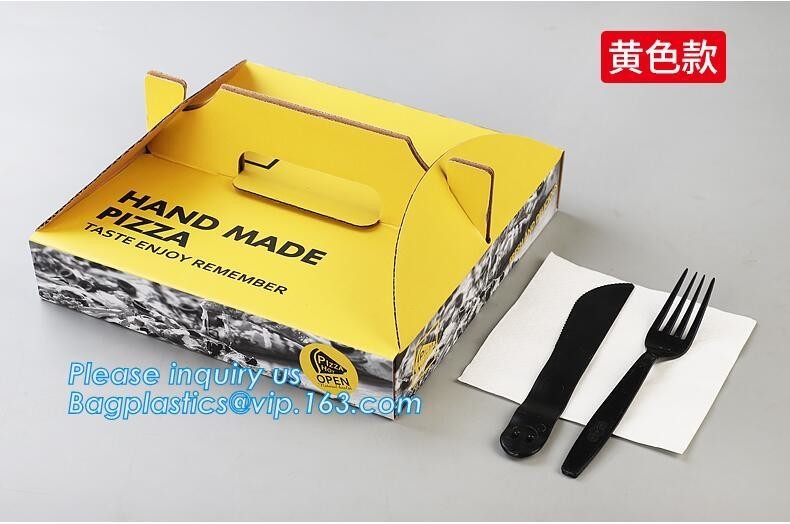 las cajas baratas de la pizza venden al por mayor/diseño de encargo de la caja de la pizza/de la caja de la pizza, bagease al por mayor acanalado de las cajas de la pizza del acondicionamiento de los alimentos