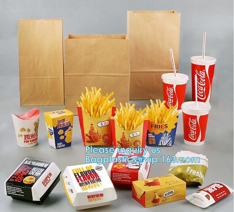 Custom design imprimió la caja disponible de la comida del almuerzo del papel de Kraft, caja disponible personalizada de la ensalada del almuerzo del papel de Kraft, lu de papel