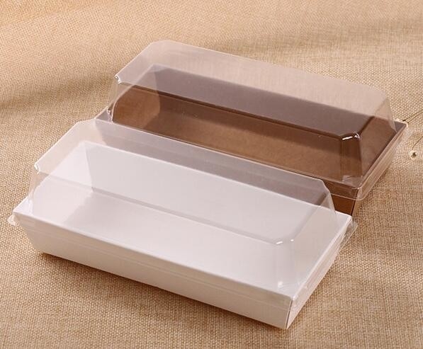 La caja de torta del papel de cartulina acanalada Custom design con la ventana del pvc, pvc del claro de la cartulina subió caja, caja de torta color de rosa cuadrada, ro