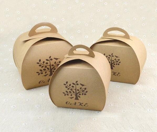 postre plástico modificado para requisitos particulares del acondicionamiento de los alimentos de la torta de la caja de los pasteles, caja de torta de papel de lujo, pequeño bagease del bagplastics de las cajas de torta