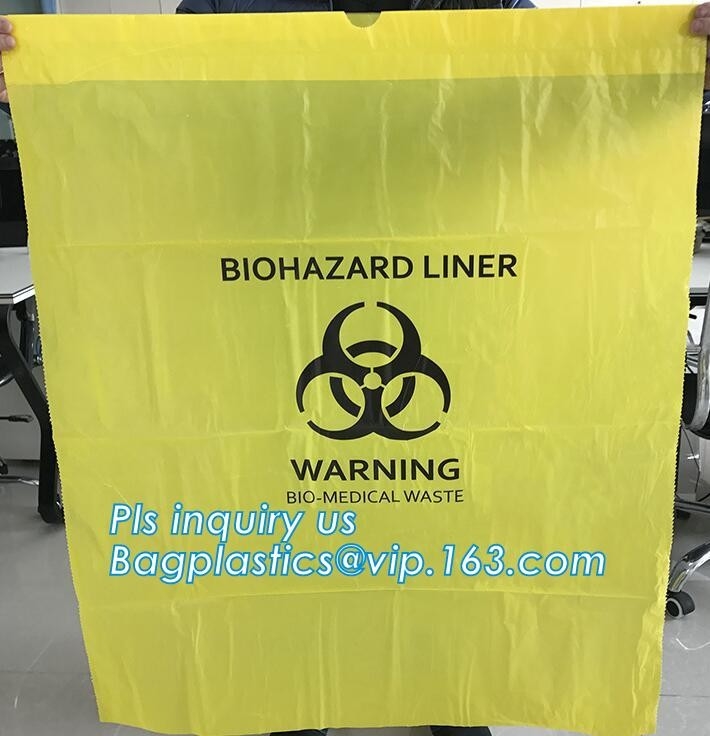 Bolsos aptos para el autoclave del Biohazard del lazo grande enorme estupendo, bolso de polietileno grueso, esterilización del vapor del bolso del polipropileno