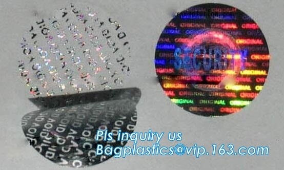 etiqueta lenticular de la etiqueta engomada del vacío del holograma de la hoja, paquete inalterable de la etiqueta engomada de la etiqueta vacía de la etiqueta engomada de la seguridad de la etiqueta engomada del sello de la garantía