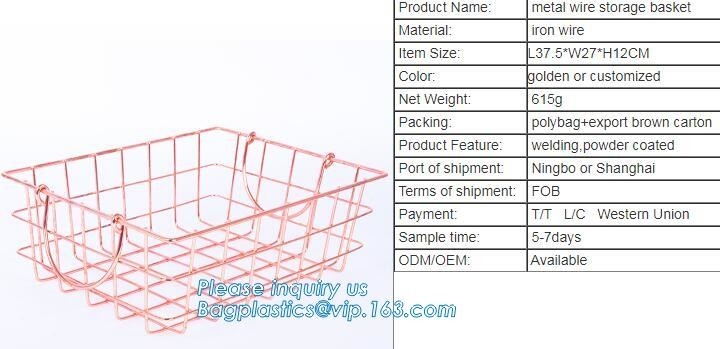 Cesta del almacenamiento de alambre de metal, alambre de metal debajo del carrito fácil Basket, cocina b del estante del gabinete del ahorro de espacio de la cesta del almacenamiento del estante