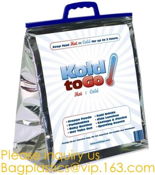 Bolso termal aislado modificado para requisitos particulares del bolso del refrigerador del papel de aluminio que embala, almuerzo termal de los bolsos del papel de aluminio de los proveedores de China el mejor