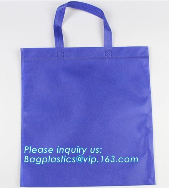 Bolso no tejido plegable modificado para requisitos particulares del bolso de la carretilla que hace compras para el supermercado, compras de encargo populares promocionales laminado no