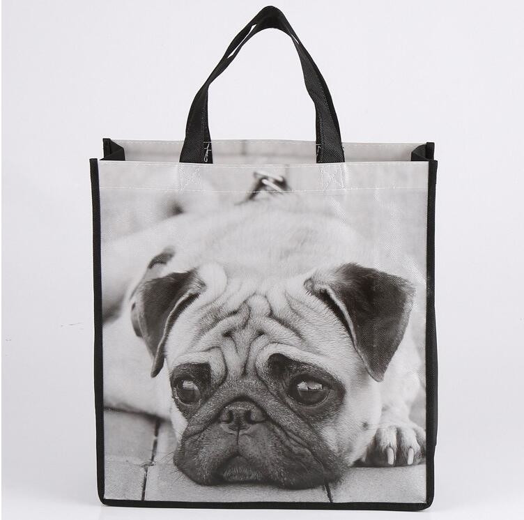 Bolso no tejido laminado negro de la aduana 80 GPP, bolso no tejido vendedor caliente de la aduana de la fuente del OEM de la fábrica, promocional no tejido