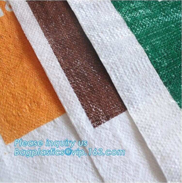 Hecho en los bolsos tejidos pp de China para los bolsos tejidos polipropileno de empaquetado del grano de café del cacao de la harina que hacen compras, sacos, rafia para el bea