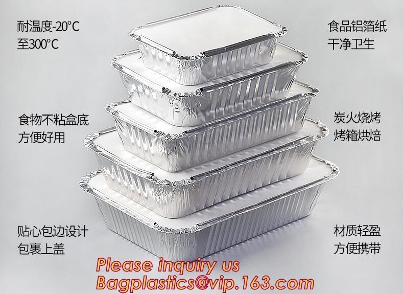 Con la categoría alimenticia clara del certificado de las tapas FDA de las tapas de papel 700 1000ml disponibles 1200ml 7&quot; 8&quot; 9&quot; comida BAGEASE del papel de aluminio