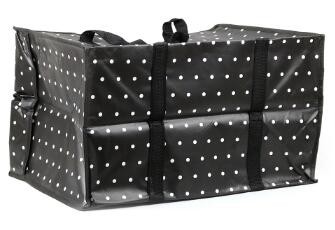 El lavadero Zippered resistente de gran tamaño de la extra grande empaqueta el almacenamiento de las compras que se mueve y más – hecho de ultra durable tejido