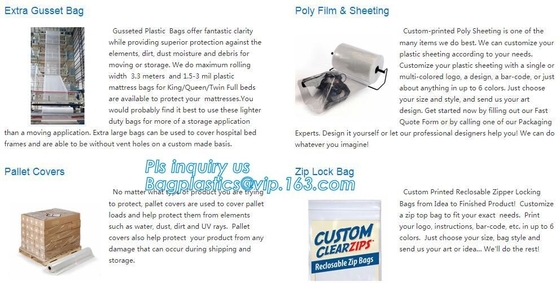 Chair Cover Mattress Moving Bag Furniture Cover, Disposable & Waterproof Plastic mattress cover with Mattress protectors